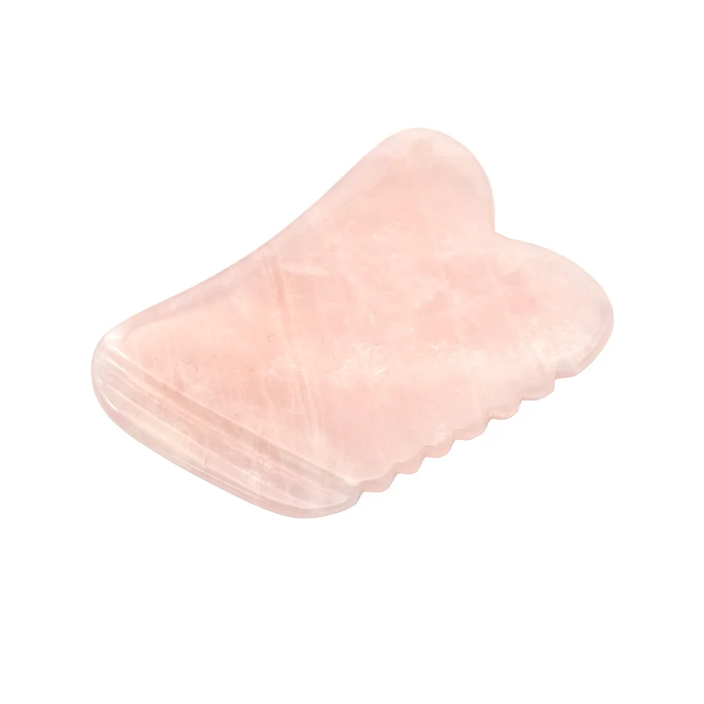 Хит продаж розовый кварц порошок кристалл гуашь скребок гуаша для лица с