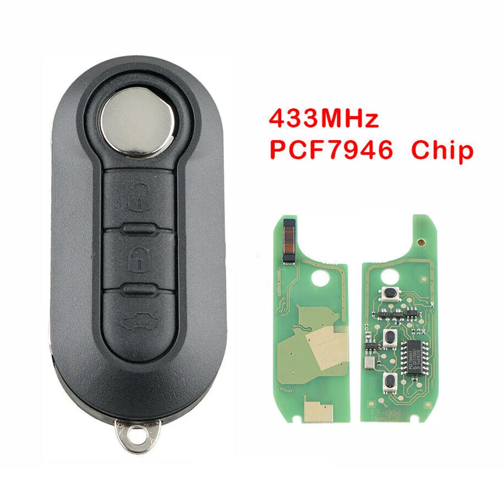 

ID46 Key Kit Remote PCF7946 Plastic Repair Replacement 3 Button 433Mhz