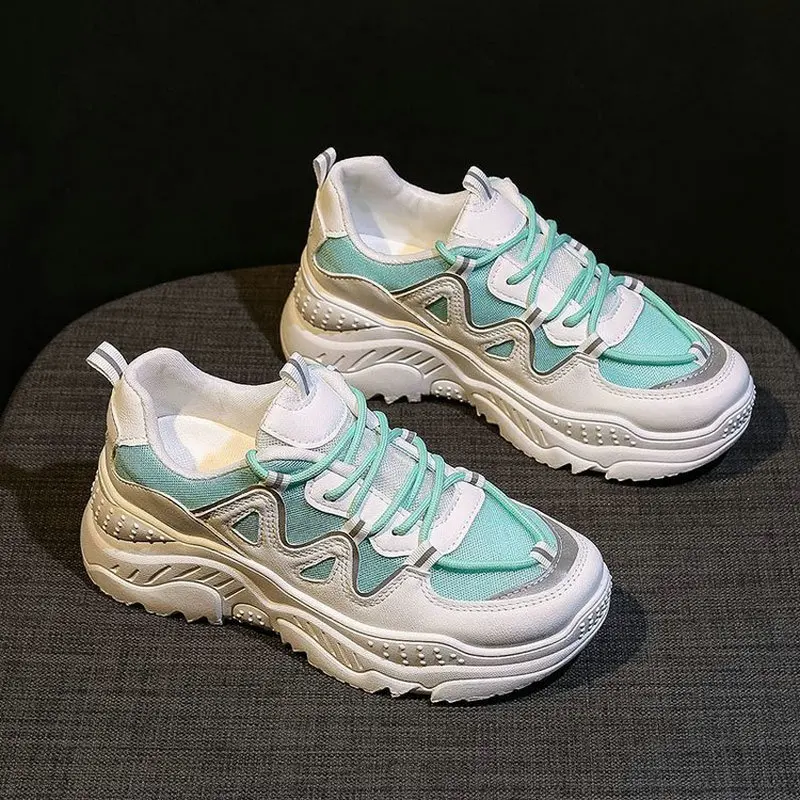 Дышащая повседневная спортивная обувь Женская летняя Новинка Большие размеры