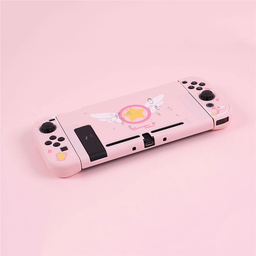 Милый кавайный котик Розовый Жесткий чехол для Nintendo Switch Console Jon con корпус