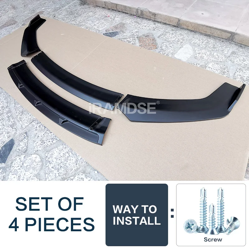 

Front Bumper Spoiler Protector Plate Lip Type DGS Body Kit Splitter Carbon Surface Chin Shovel For Audi A6 C7 2012 - 2016