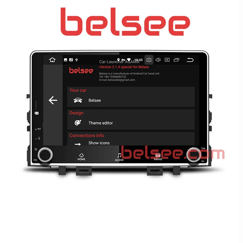 Belsee Восьмиядерный PX5 Ram 4+ 64GB Android 9,0 Авторадио мультимедийное головное устройство gps Navi для Kia Rio 4 K2