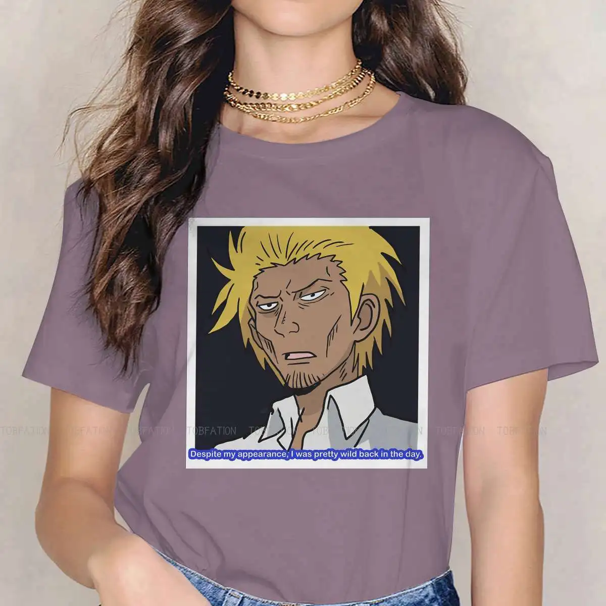

Delinquent TShirts Daily Lives Of High School Boys Japanese Manga Tadakuni Woman Harajuku Fabric T Shirt Round Neck Oversized