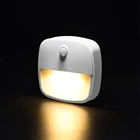 Ночник светильник под шкафом светильник PIR датчик движения шкаф светильник Авто ВклВыкл аккумуляторная Ночная лампа для шкафа