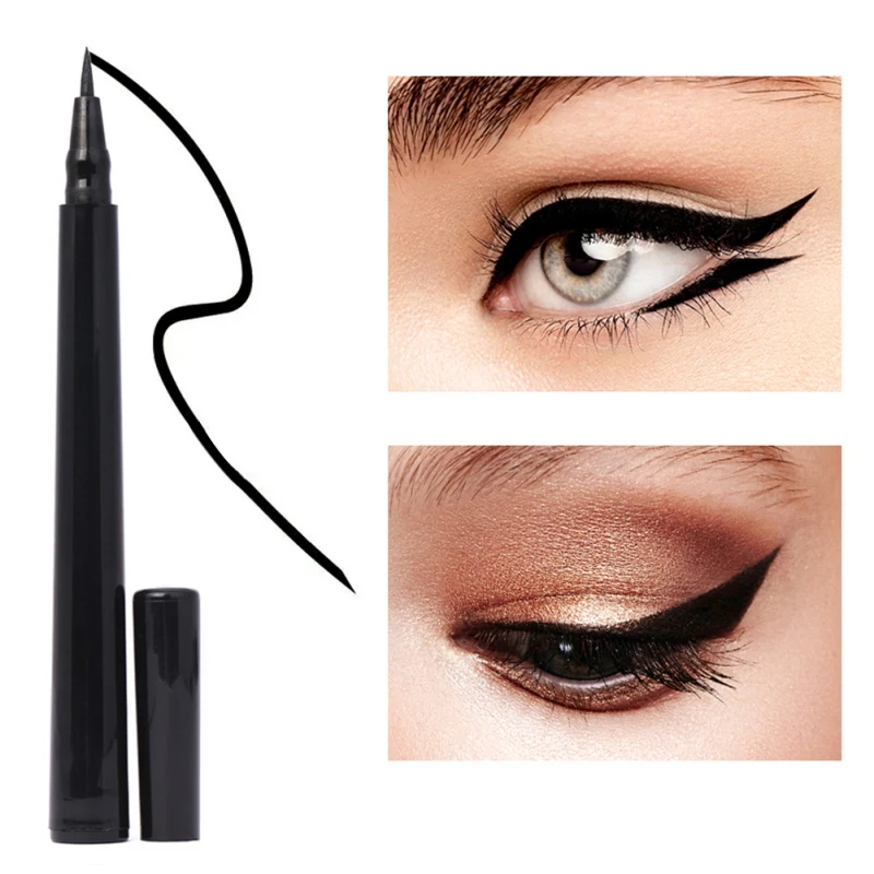 Автоматическая подводка для глаз черная быстросохнущая водостойкая Водостойкая