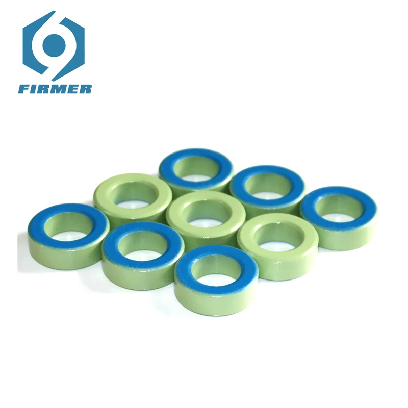 

Ferrite Cores 33x19.8x11.1 mm 20PCS Toroidal Core Ferrite Chokes Ring Iron Powder Inductor Ferrite Rings Light Green Blue