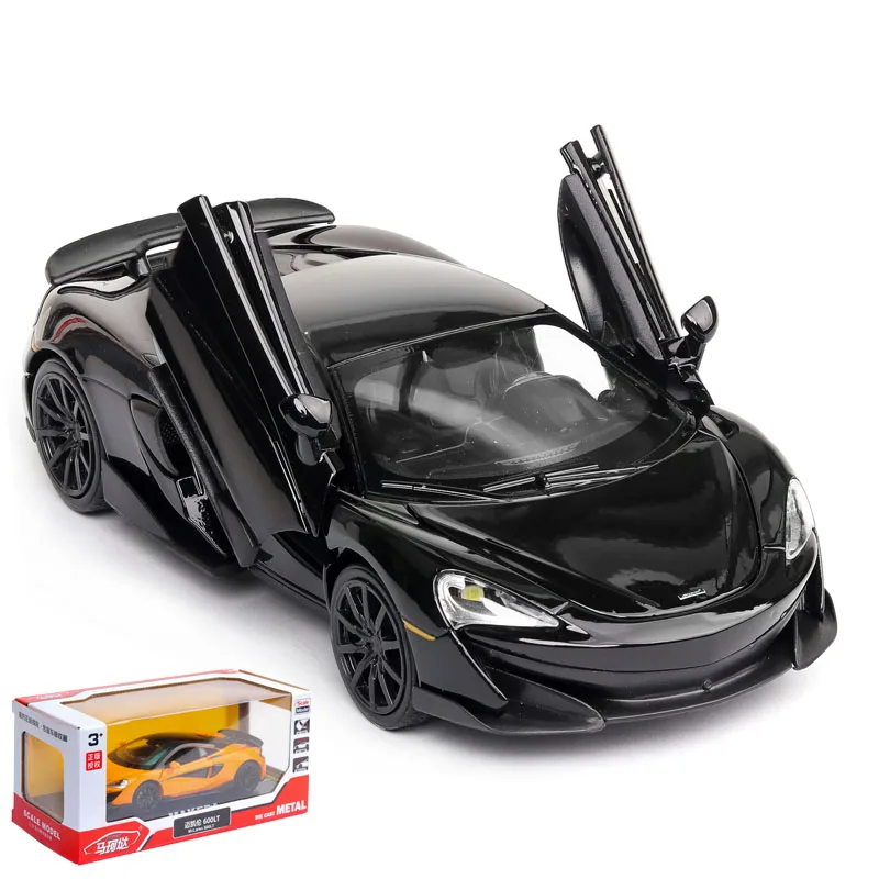 

SVIP 1:32 McLaren 600lt P1 650s die cast Alloy Car Model pull back 4 doors open Collectibles Kids Gift Toy cars Free Shipping