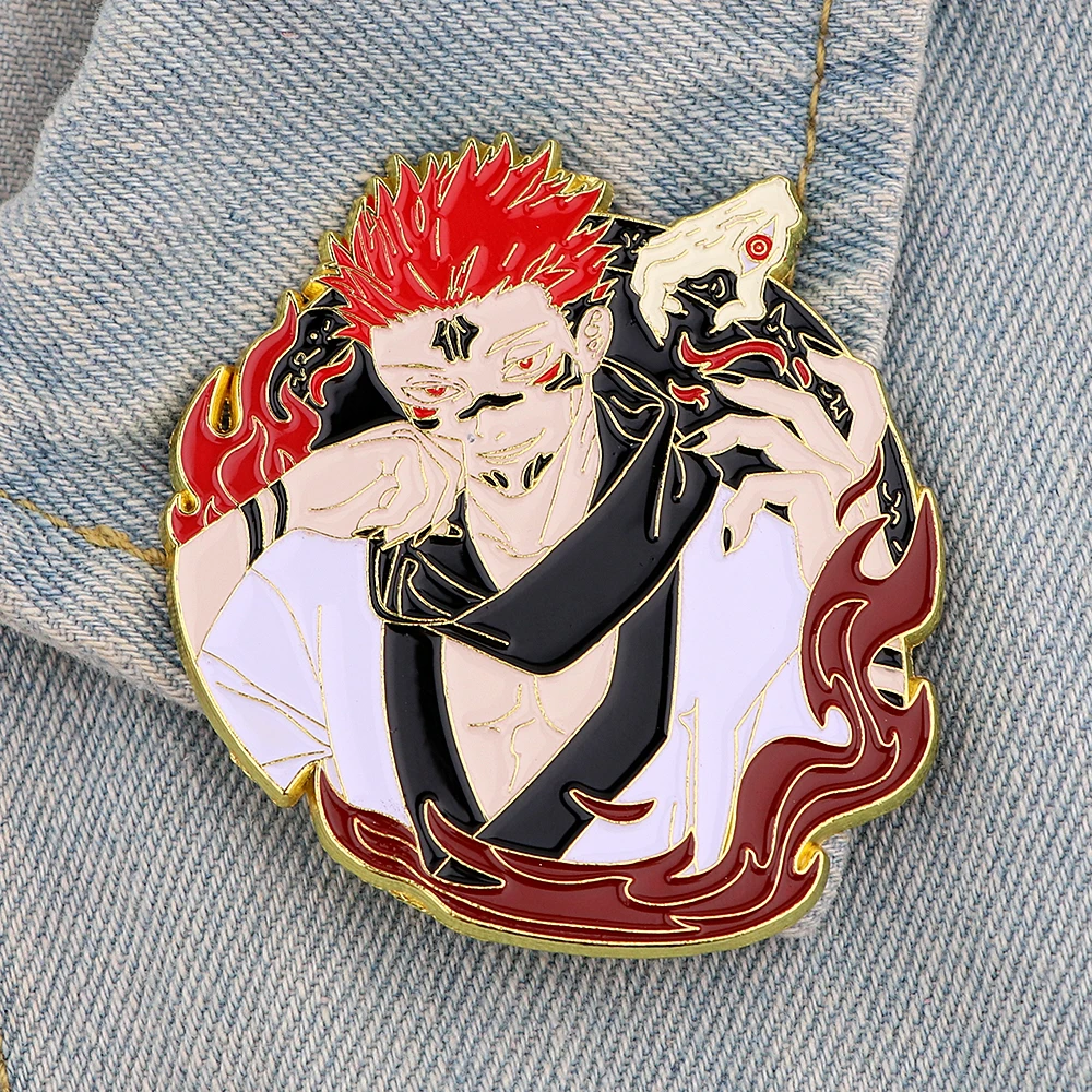 

BG1120 Anime Figure Enamel pins Funny Anime Brooch Bag Clothes Lapel Pin Cartoon Badge Anime Jewelry Gift For Boyfriend