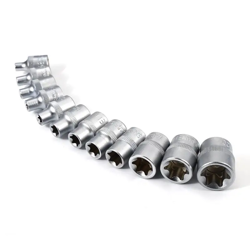 

2019 34PCS Pressure Batch Sleeve Group Sets SleeveHead Machine Motor Socket Set Wrench Female Torx Male Car Accessories HWC