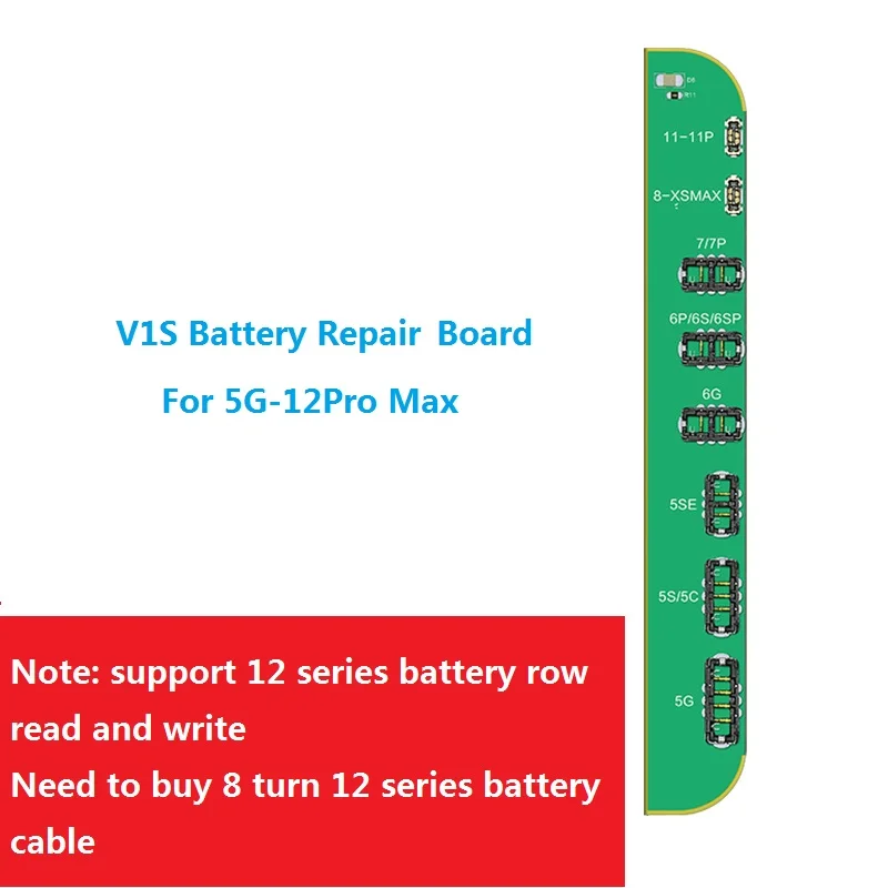 

JC V1S Battery Repair Board Flex Cable for iPhone 11-12 Pro Max Repair r Battery Read Write Remove Error Health Warning