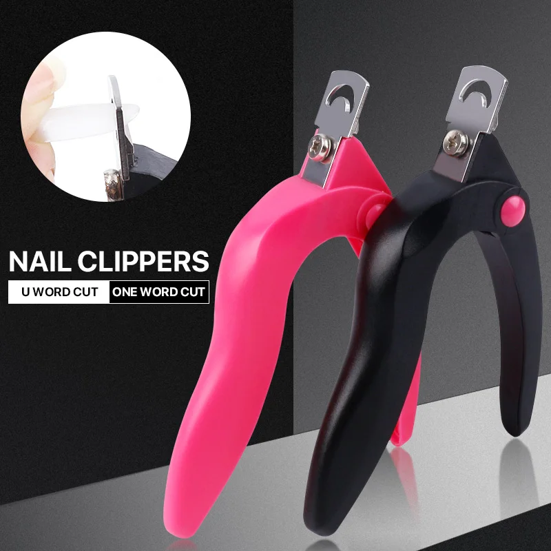 Acrylic Nail Clippers Professional Gel False Nails Tips Cutter Fake Nail Clippers Cutter Trimmer Stainless Steel Manicure
