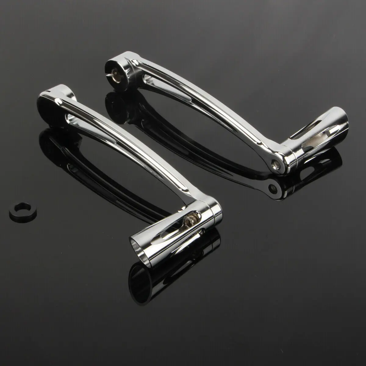 

Chromed Heel Toe Shift Lever&Shifter Pegs For Harley FLH/T FLHX FLHR 97-16 98
