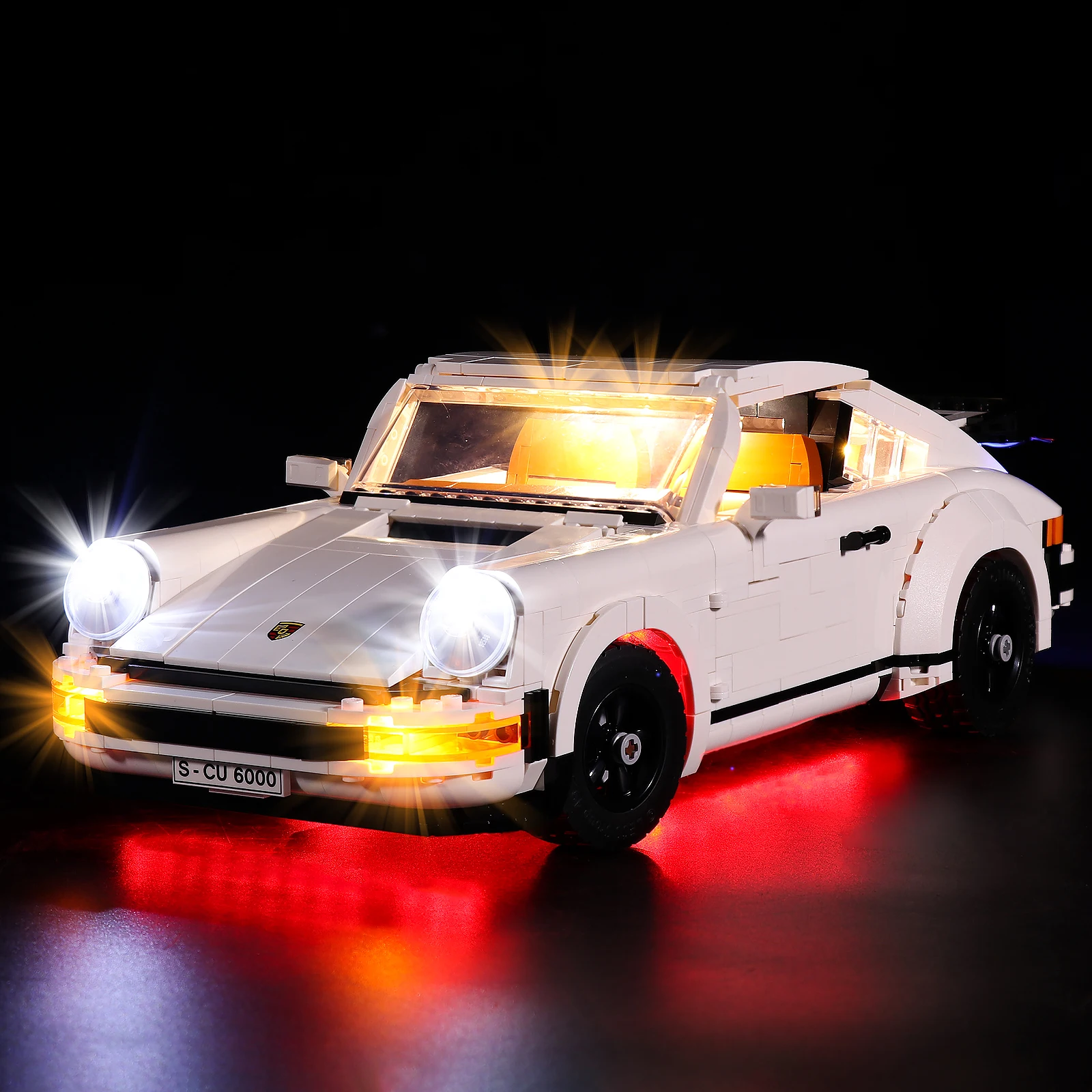

Светодиодный светильник для 10295 Turbo 911 Creator Expert Targa автомобиль конструкторных блоков, Детские кубики, игрушки (не включает в себя lego набор)