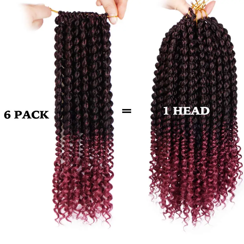 Синтетический пушистый твист кудрявый дредлок наращивание волос крючком бомба