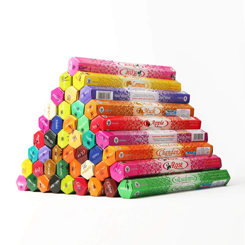 Индийская палочка для благовоний с ароматом санды, лаванды, медитации, дома, дезодорирующая ароматерапия, белый шалфей 20 шт./коркор.