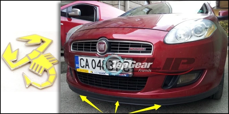 Дефлектор губ бампера для Fiat Barchetta передняя юбка спойлера ДЛЯ TopGear friends настройка