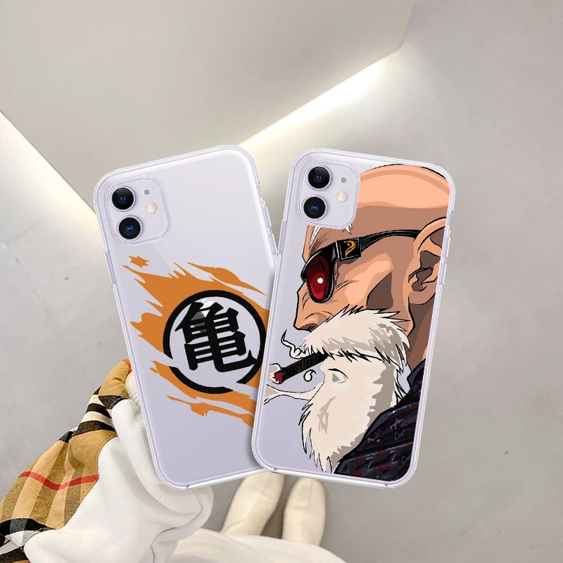 

Japanese cartoon anime Master Roshi Soft TPU Phone Case For iPhone XS Max X XR 6S 7 8 Plus 6 SE 2020 11 12 Mini Pro Cover Coque