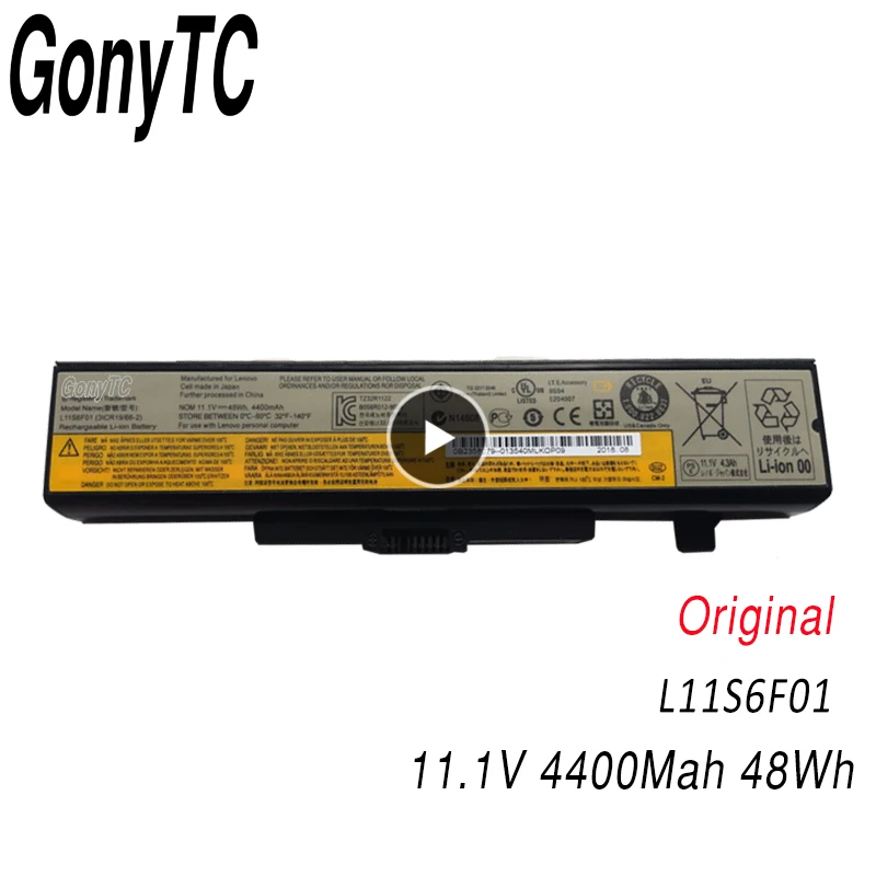 Оригинальный аккумулятор GONYTC L11S6F01 L11M6Y01 L11S6Y01 для ноутбука Lenovo z480 G500 G505 G490 z580 g410 z380