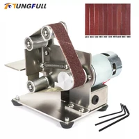 110v220v mini electric belt sander grinder polishing grinding machine cutter edges sharpener belt grinder sanding sale