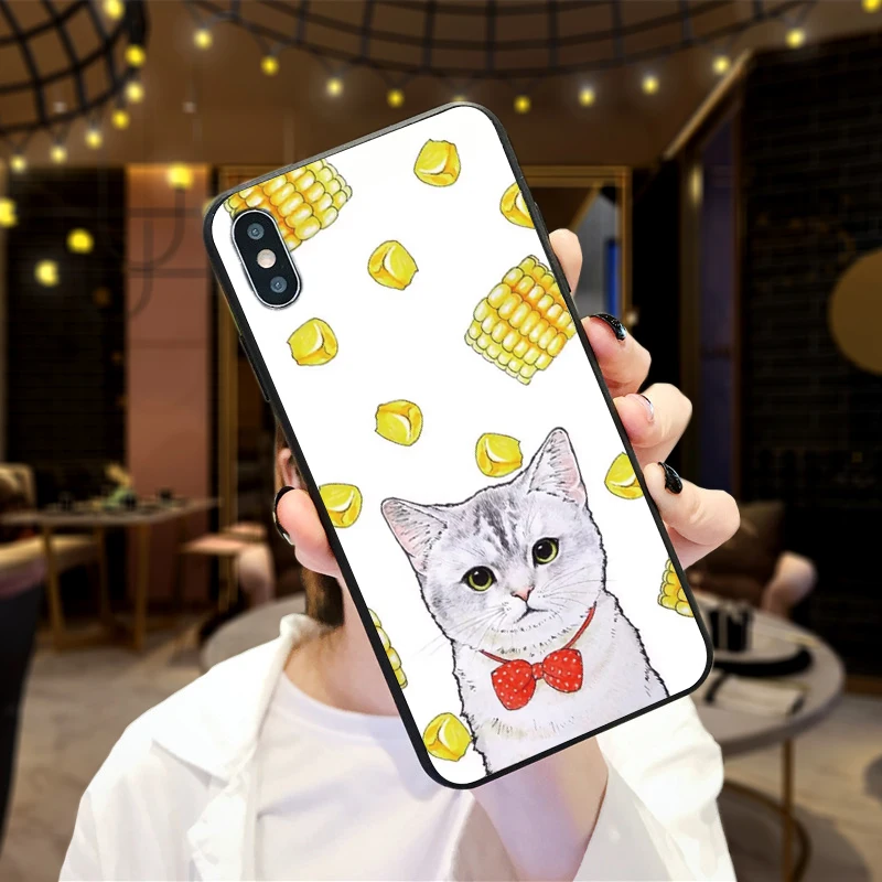 Mobile Phone Cases FOR Xiaomi mi 8 9 SE MI 6X MIX 2S 3 F1 Cartoon art cute ice cream cat CC9E CC9 A2 LITE 9T A3 PRO | Мобильные