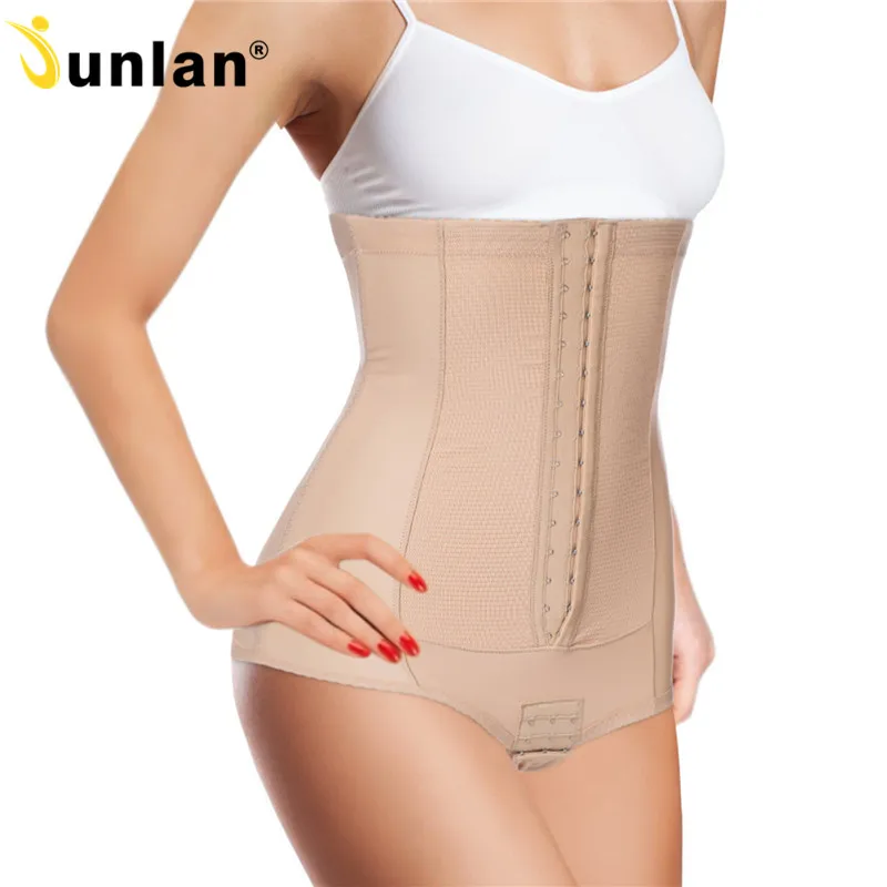 

Junlan Women High Waist Trainer Butt Lifter Tummy Control Shapers Open Crotch Hooks Slimming Shorts Hip Enhancer Booty Panties