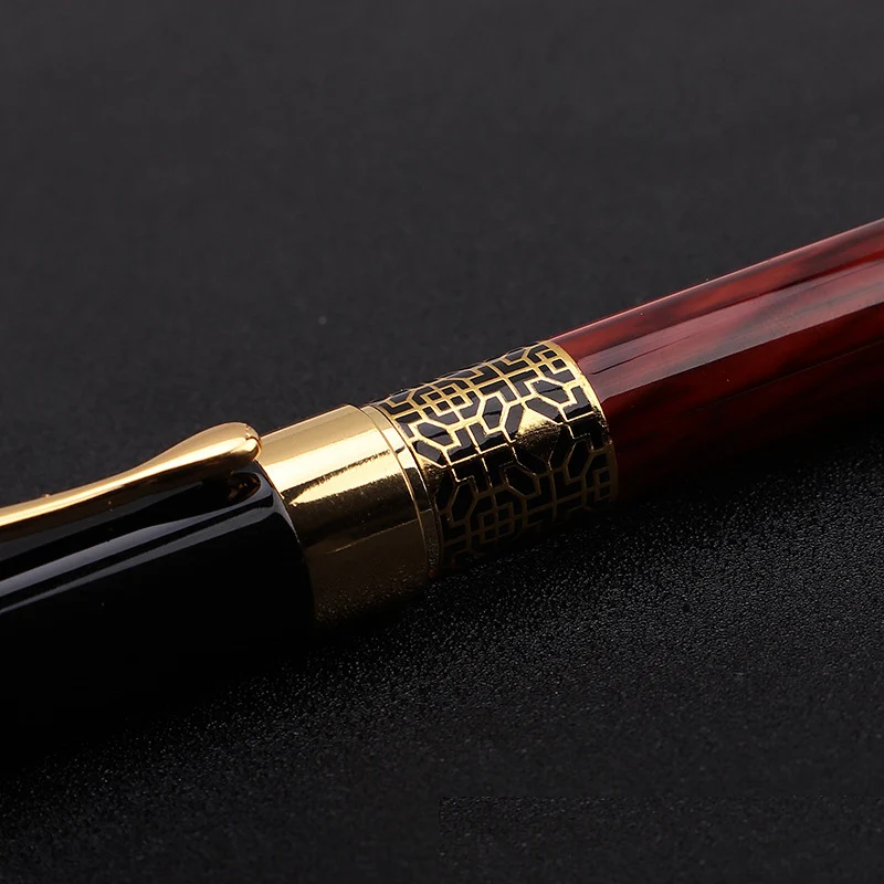

1pcs High Quality Classical Fountain Pen Wood Grain High-grade Business Pen Metal Signature Fountain Pen