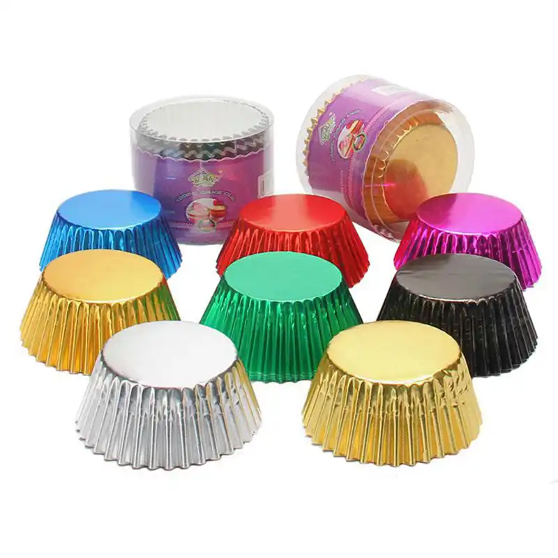 100PCS Thicken Muffin Biscuit Cookies Cupcake Paper Cups Liner Cake Decoration Party Tray Mold Kitchen Accessories | Дом и сад