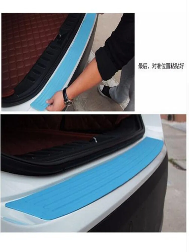 Стайлинг автомобиля задний бампер резиновые защитные наклейки для Volvo S90 C30 C70 S60 S80