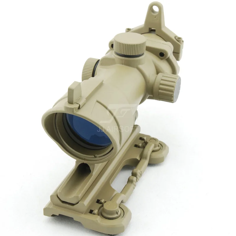 JJ страйкбол ACOG Стиль 4x32 область красный/зеленый сетка w QD крепление и Killflash/Kill Flash
