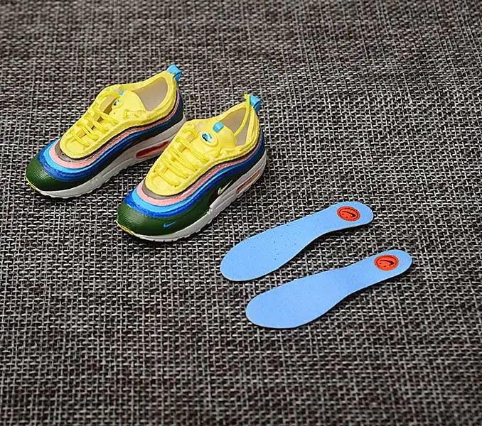 a pair (naked shoe) Дропшиппинг aj1 Chicago «не для перепродажи Красный» брелок в виде кроссовка Air Jordan 1 3D мини-кроссовки, запатентованный спортивный обувной брелок с кроссовком - Цвет: a pair (naked shoe)