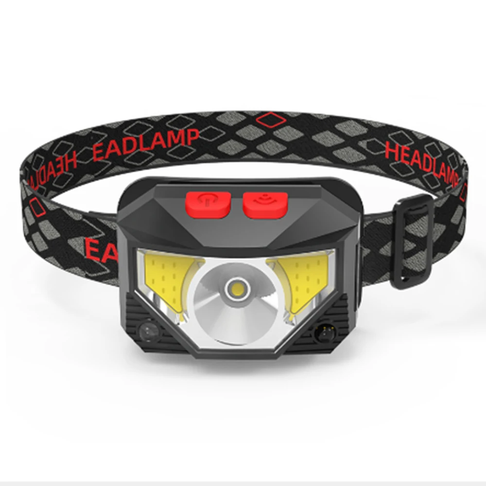 Супер яркий светодиодный налобный фонарь встроенный Индуктивный датчик