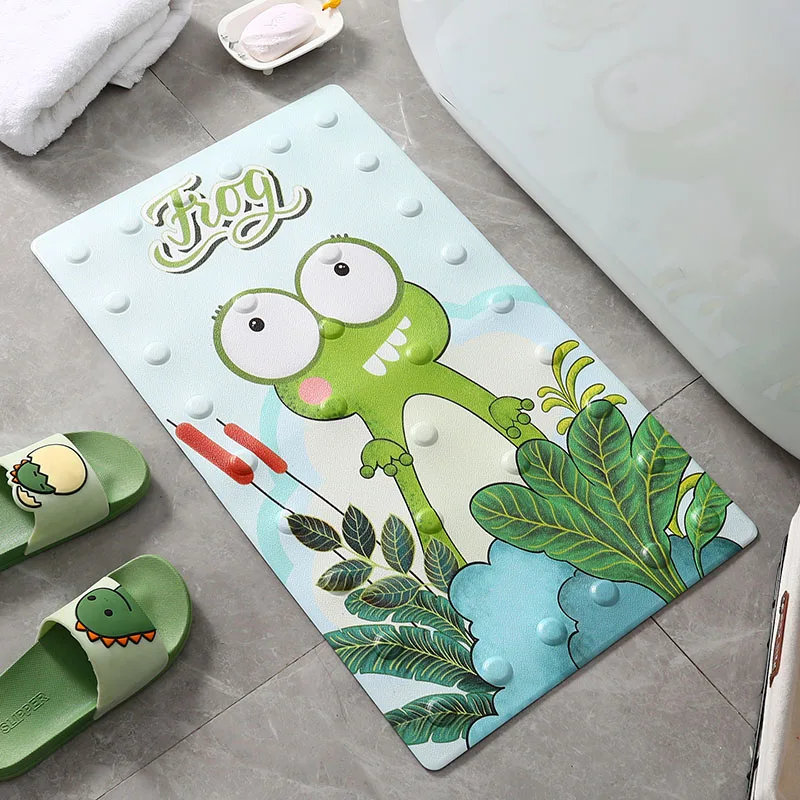 non slip pvc bathroom mat patterned rubber anti floor waterproof carpet cartoon bathtub shower toilet rug for baby kids elderly free global shipping
