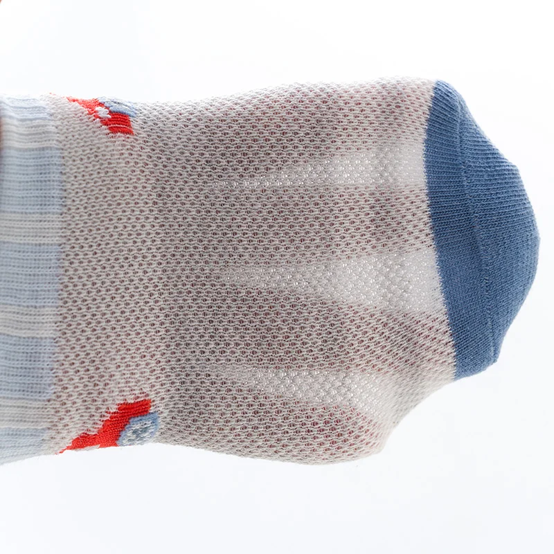 5 пар/лот Детские носки для мальчиков и девочек Сезон весна-лето Дышащие сетчатые