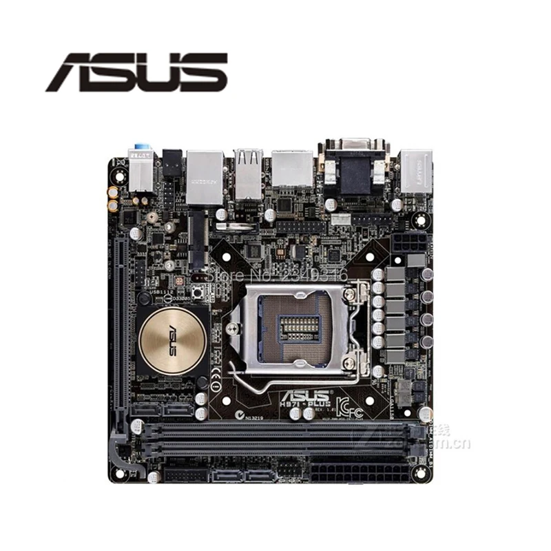 Mini ITX HTPC 17*17 Socket LGA1150 PCI E3.0 USB3.0 SATA3 для ASUS H97I PLUS оригинальный б/у настольный компьютер