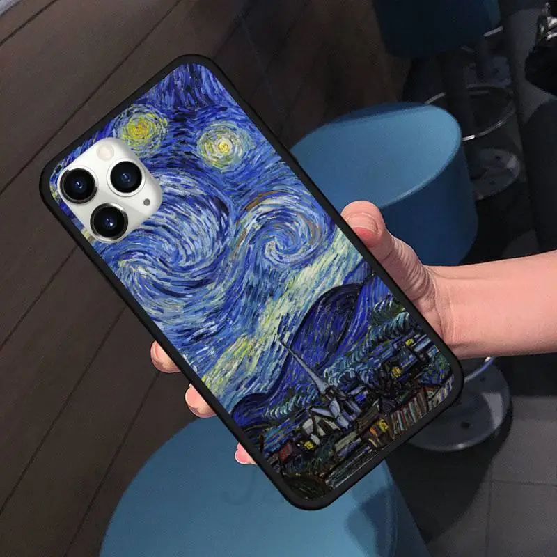 

Van Gogh Starry Night Star ARTsun Phone Case for iPhone 11 12 pro XS MAX 8 7 6 6S Plus X 5S SE 2020 XR