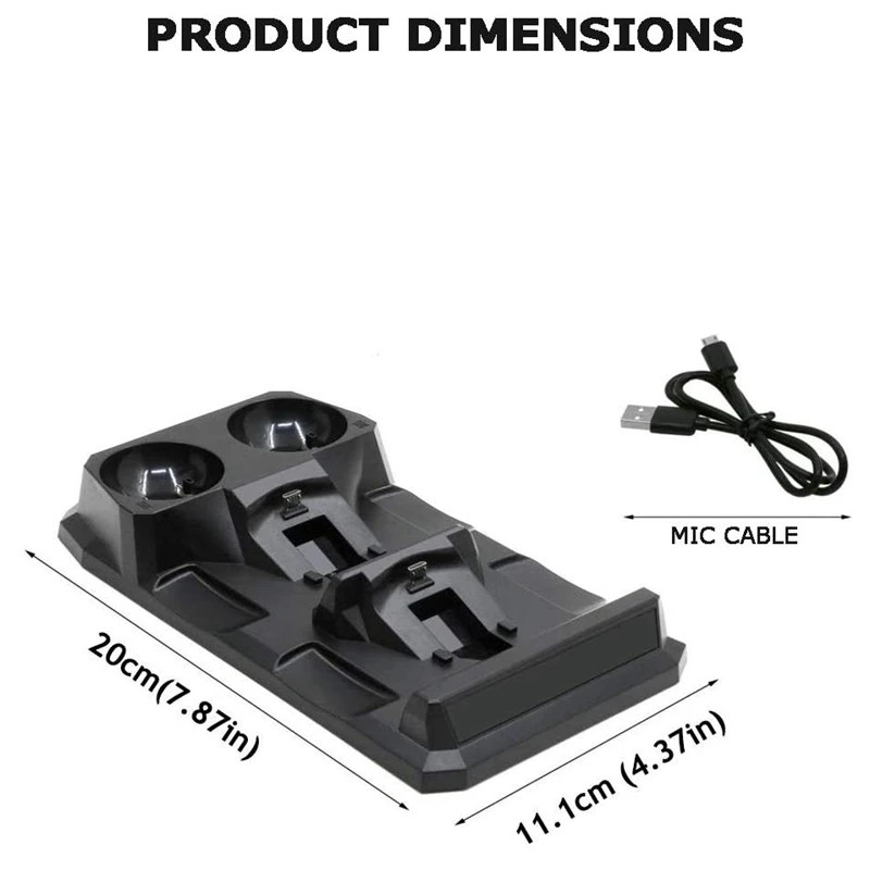 4 в 1 зарядная док станция с подставкой для быстрой зарядки светодиодный