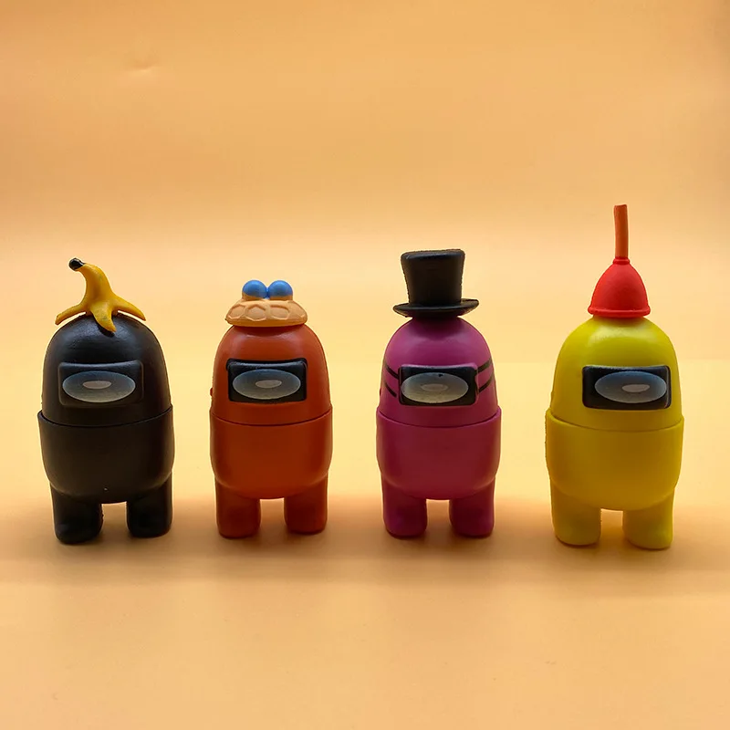 

10cm 12pcs/set Action Figures Game Toys Among Us Car Decoration Dolls Christmas Birthday Gifts