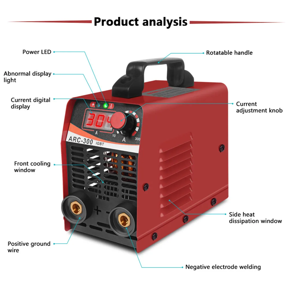 

220V Welding Machine Portable Electric Welder Semiautomatic Welding Reverse Welder for Welding Equipment Work Spot Welder
