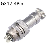 1pcslot l90 gx12 4 pin male female 12mm wire panel connector aviation plug circular connector socket plug sell at a loss usa