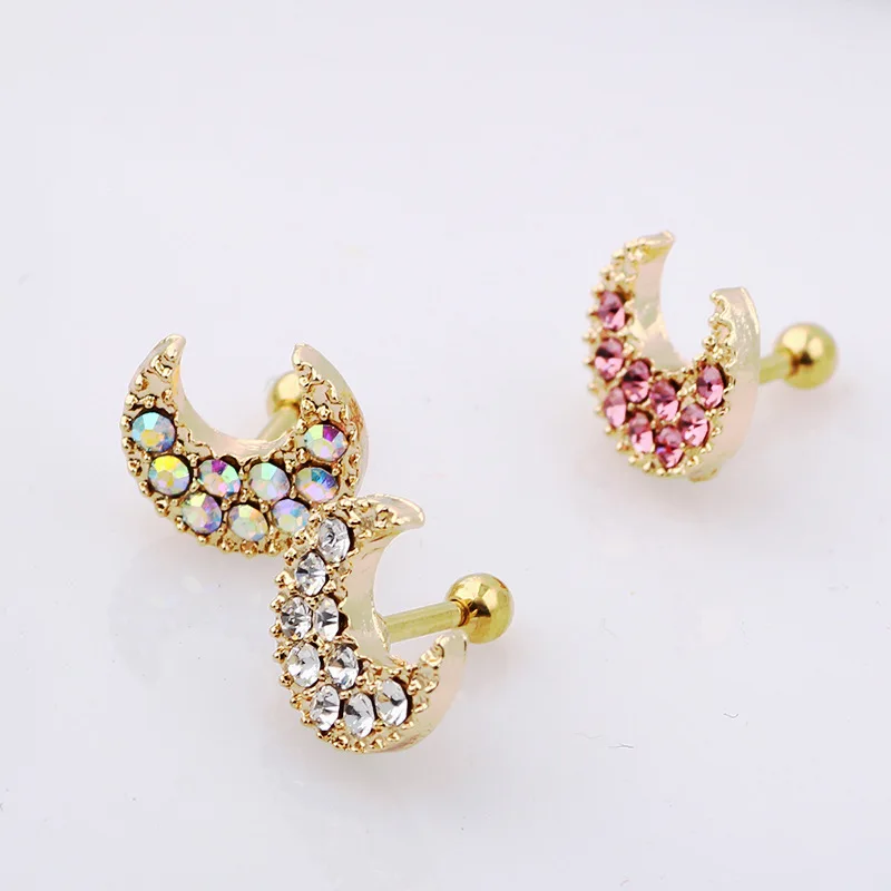 1 шт. 16 г кольцо для губ серьги хрящевой трагус штанга-гвоздики пирсинг в виде