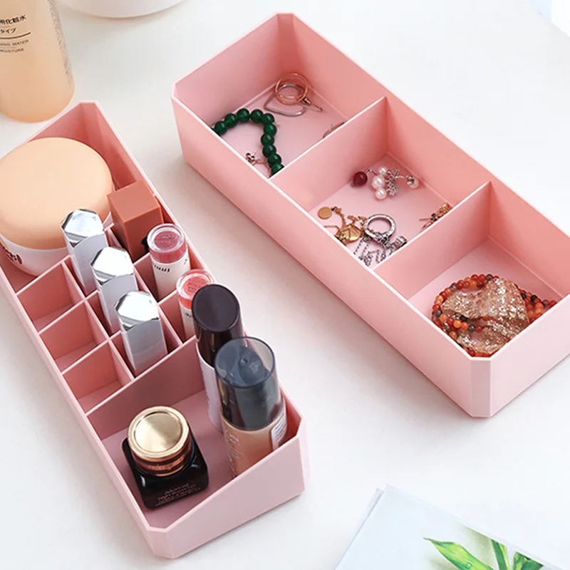 1 шт. настольная коробка для хранения косметики Бытовая пластиковая двухслойная