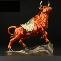 2022 good luck home shop bar club business stock market finance mascot bring wealth money luck bronze fortune cow bull statue