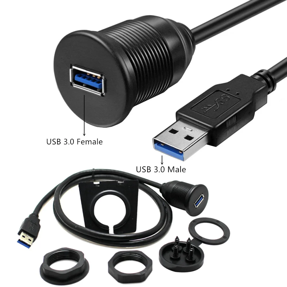 USB панельный кабель для скрытого монтажа 3 0/USB 2 0 удлинитель Mount Dash Flush Panel Cable