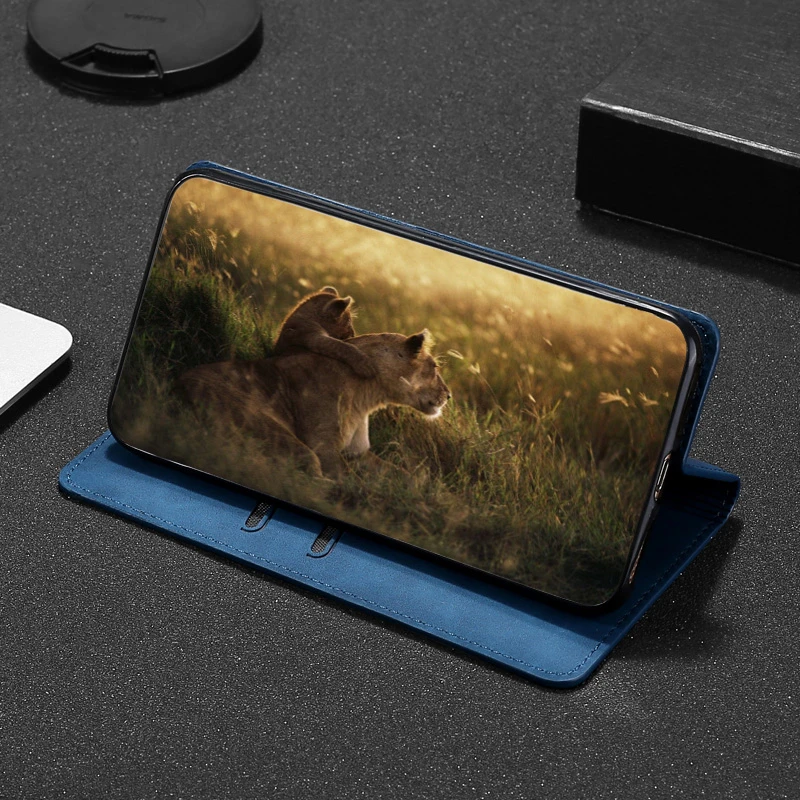 Роскошный кожаный флип-чехол для Realme C21 чехол 8 Pro магнитный чехол-книжка телефона