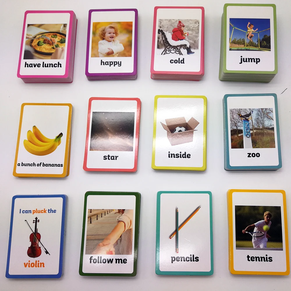 Leve1/Leve2 выучите английское слово карта 26 категорий 760 шт Flashcards Juguetes Educativos Дети