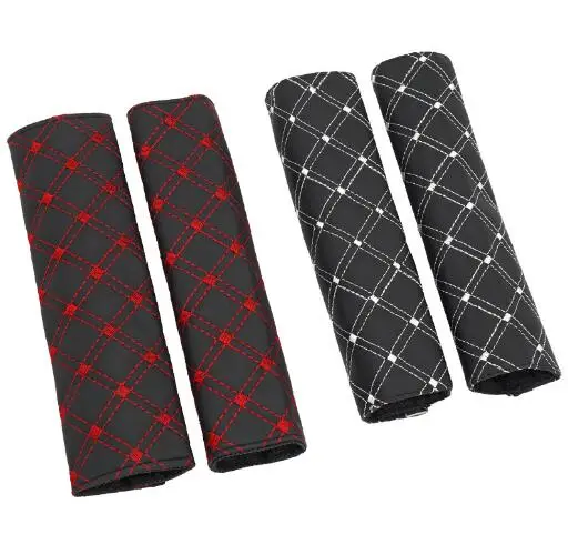 2 Pieces Car Red Wine Safe fit thickening car safety belt adjust device baby child protector Shoulder Cover | Автомобили и