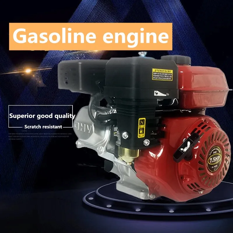 6.5HP 4-тактный бензиновый двигатель 168F 196CC 0.6L OHV с воздушным охлаждением