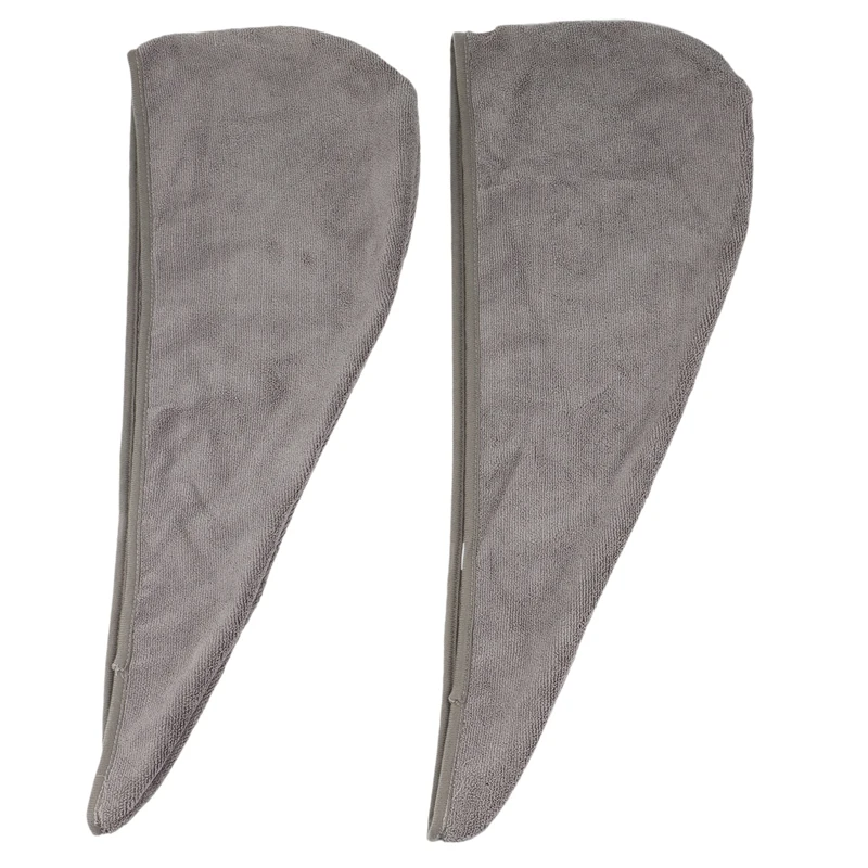 

2PCS Hair Towels Women Larger Microfiber Hair Rapid Drying Towels Absorbent and Soft Hair Wrap Wet Curly Thick Hair