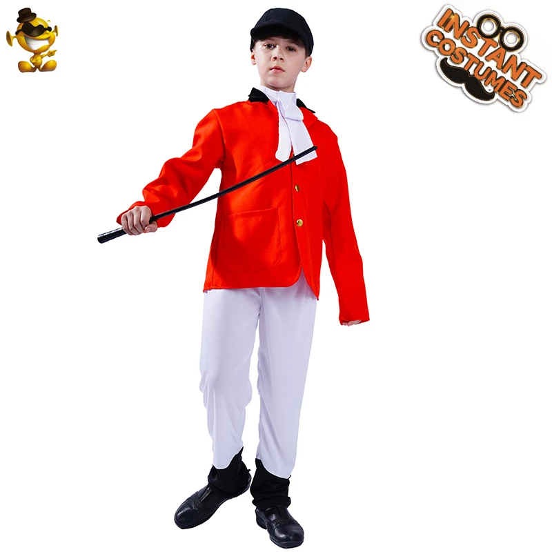 DSPLAY Kids Halloween Cosplay Racing Suit Clothing Party Fancy Dress Dress Up Boy Red Suit