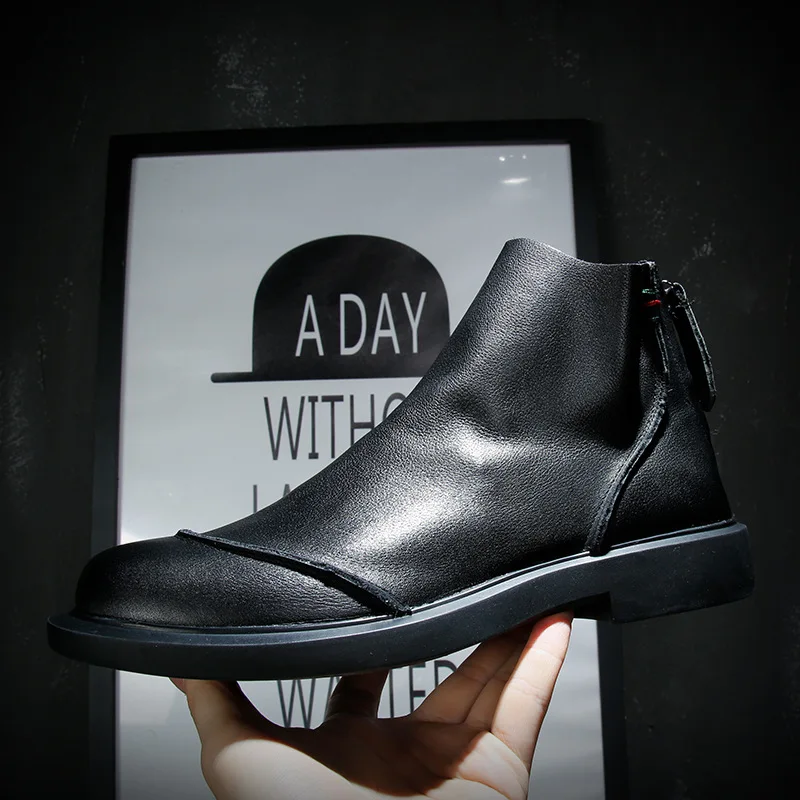 100% ботинки Челси из натуральной кожи Мужская обувь коллекция 2020 года весенние